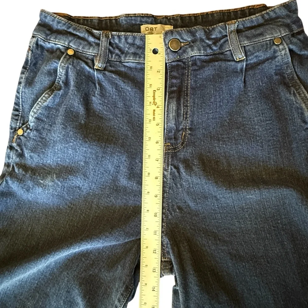 OAT New York Cropped Wide Leg Jeans – High Rise – Med Wash Women’s Size 12/31 - Picture 13 of 13